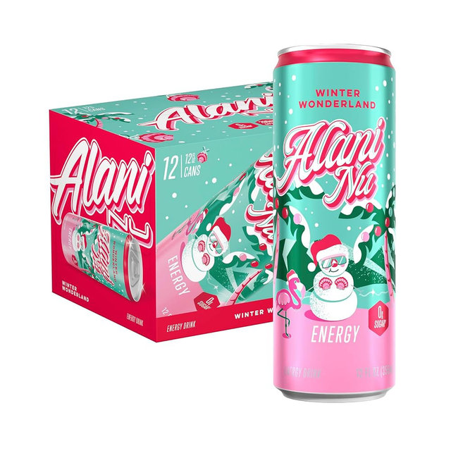 Alani Nu Winter Wonderland, Sugar Free Energy Drink, 12 Fl Oz Can (Pack of 12)