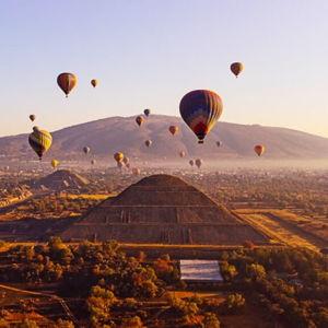 Teotihuacan Air Balloon - Sunrise Over the City of the Gods