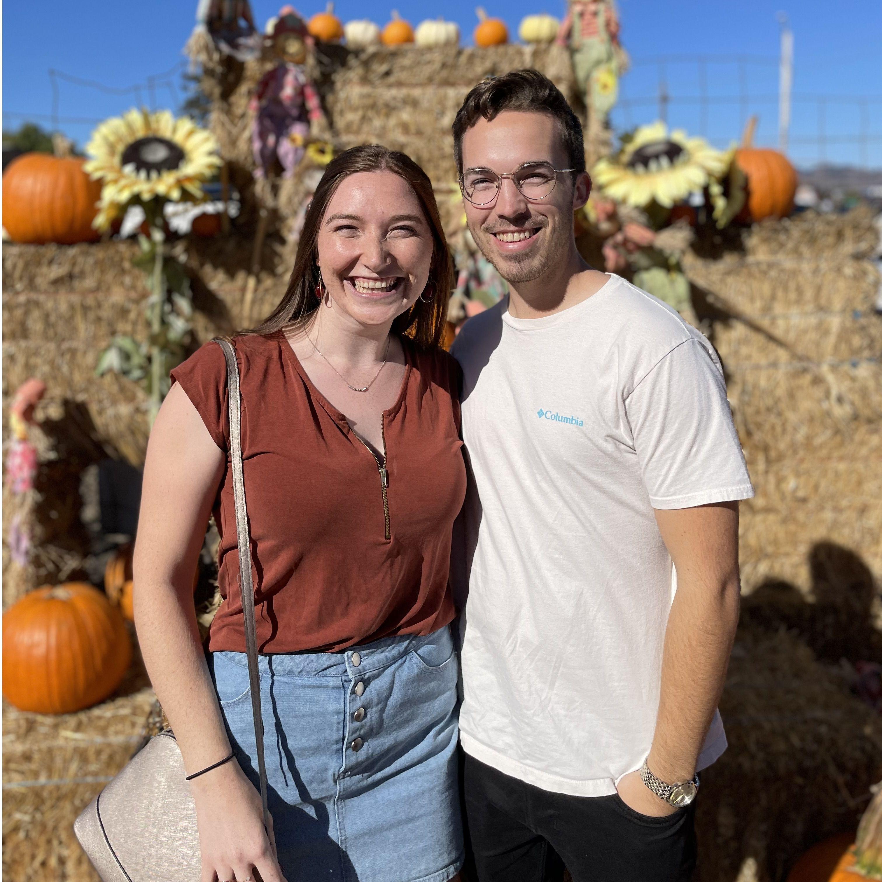 Our first picture together - October 2022