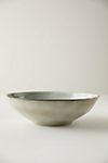 Washed Gray Ceramic Serving Bowl