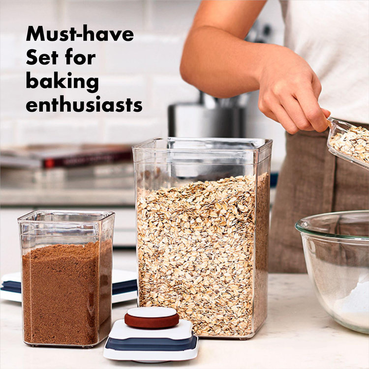 OXO, Good Grips 8-Piece Baking Essentials POP Container Set | Zola