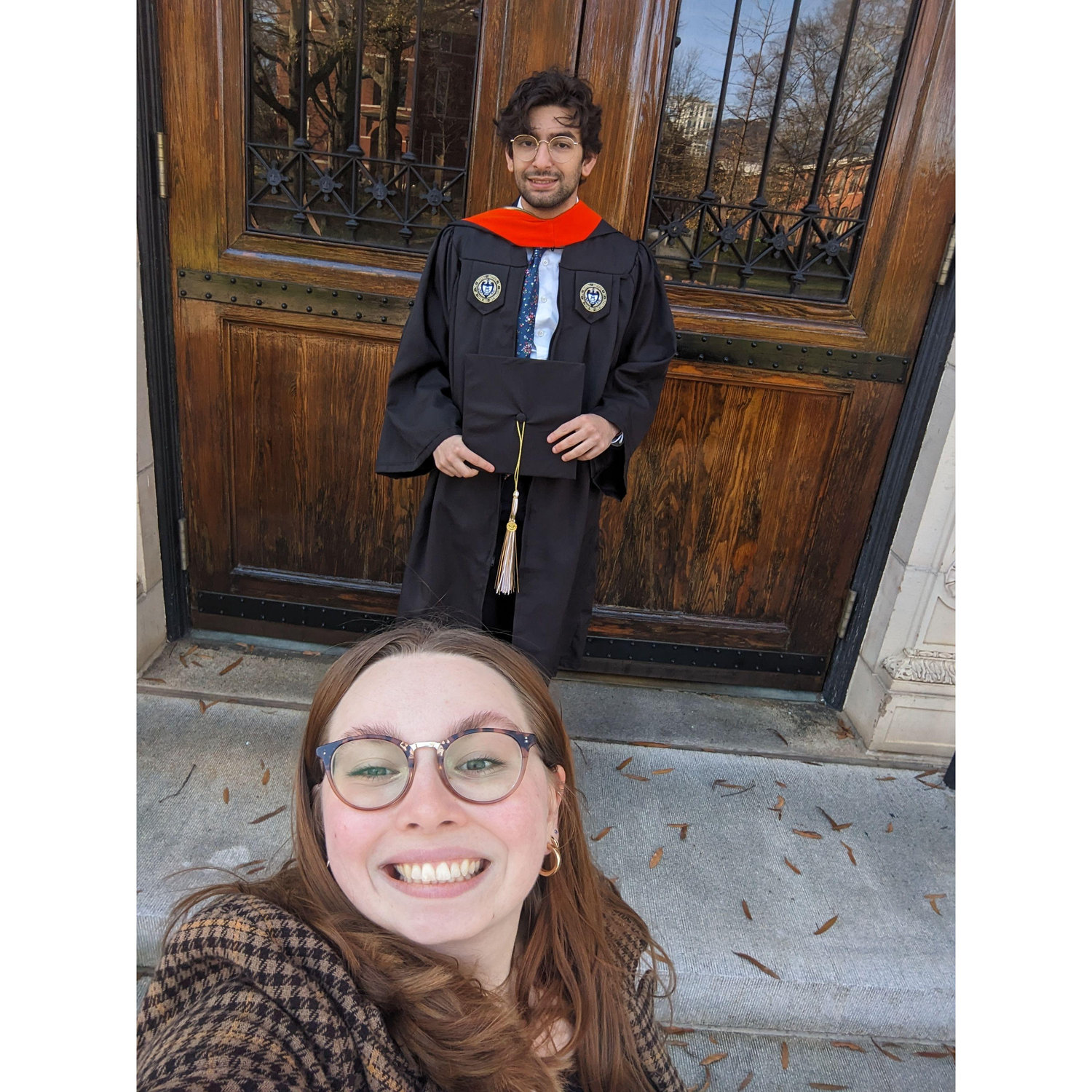 Stefan graduating with his Master's!