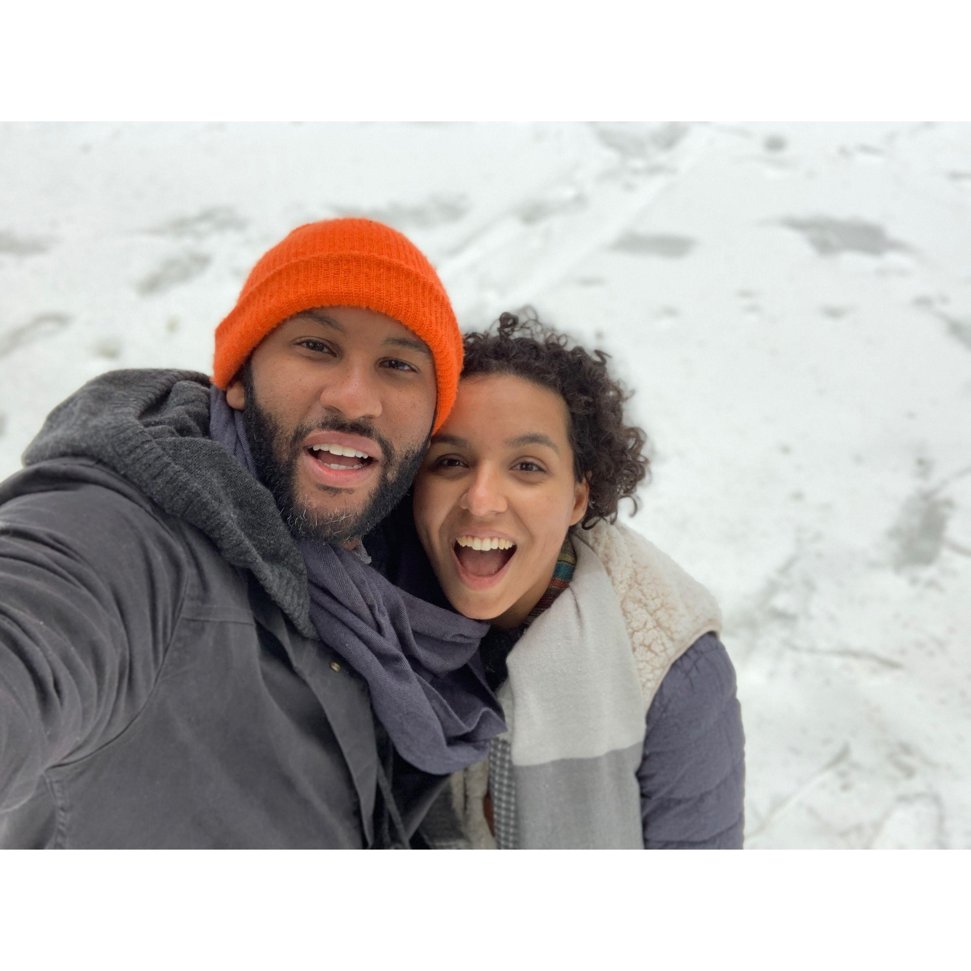 Our first Valentine's day (we'd only been together for maybe a month) together, we went to the Sequoia's for the day!