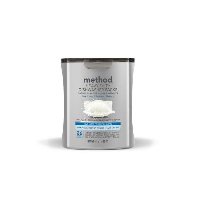 Method Auto Dish Heavy Duty Dishwasher Packs - 26ct/16.96oz