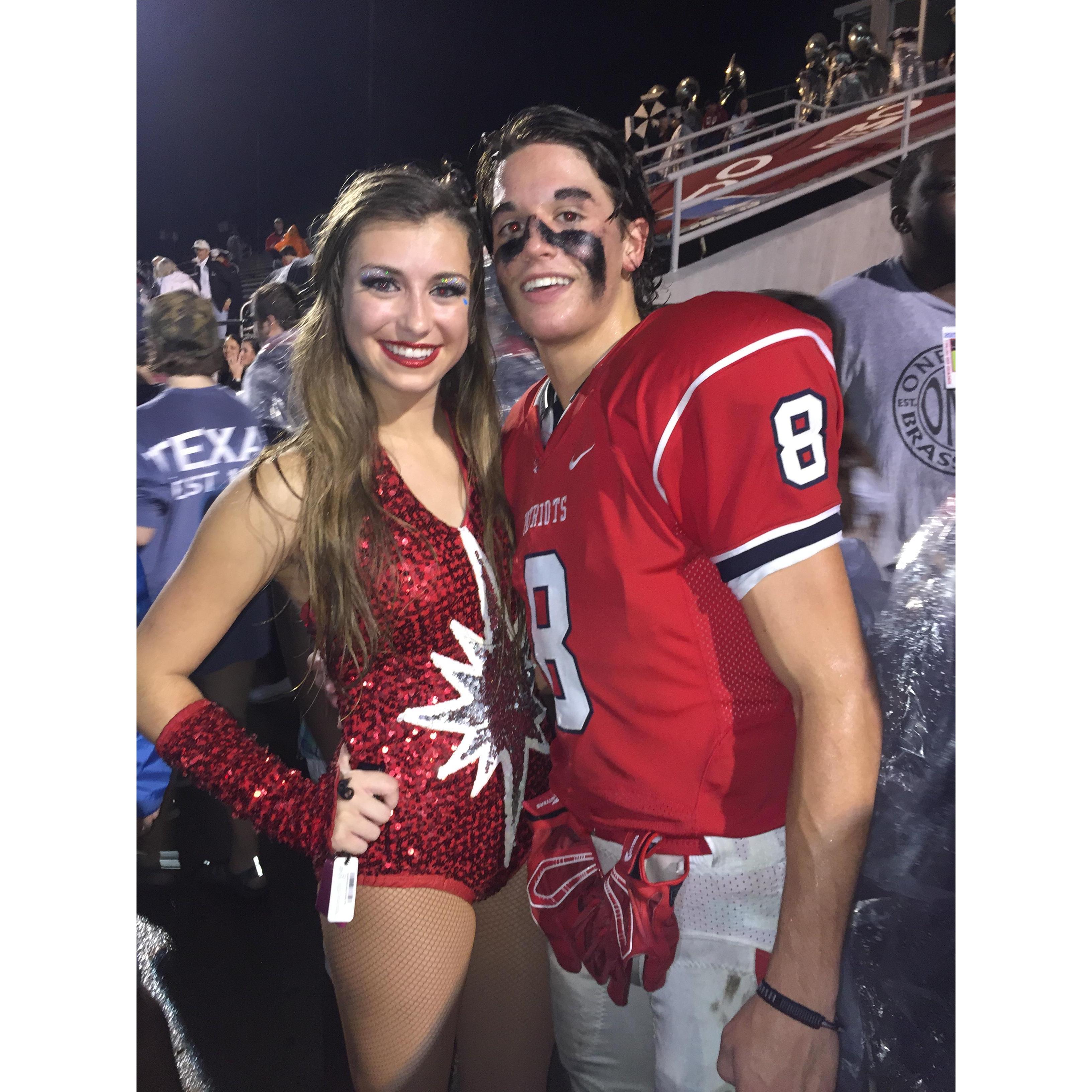 I was a Spangle (dancer) and he was a football player <3