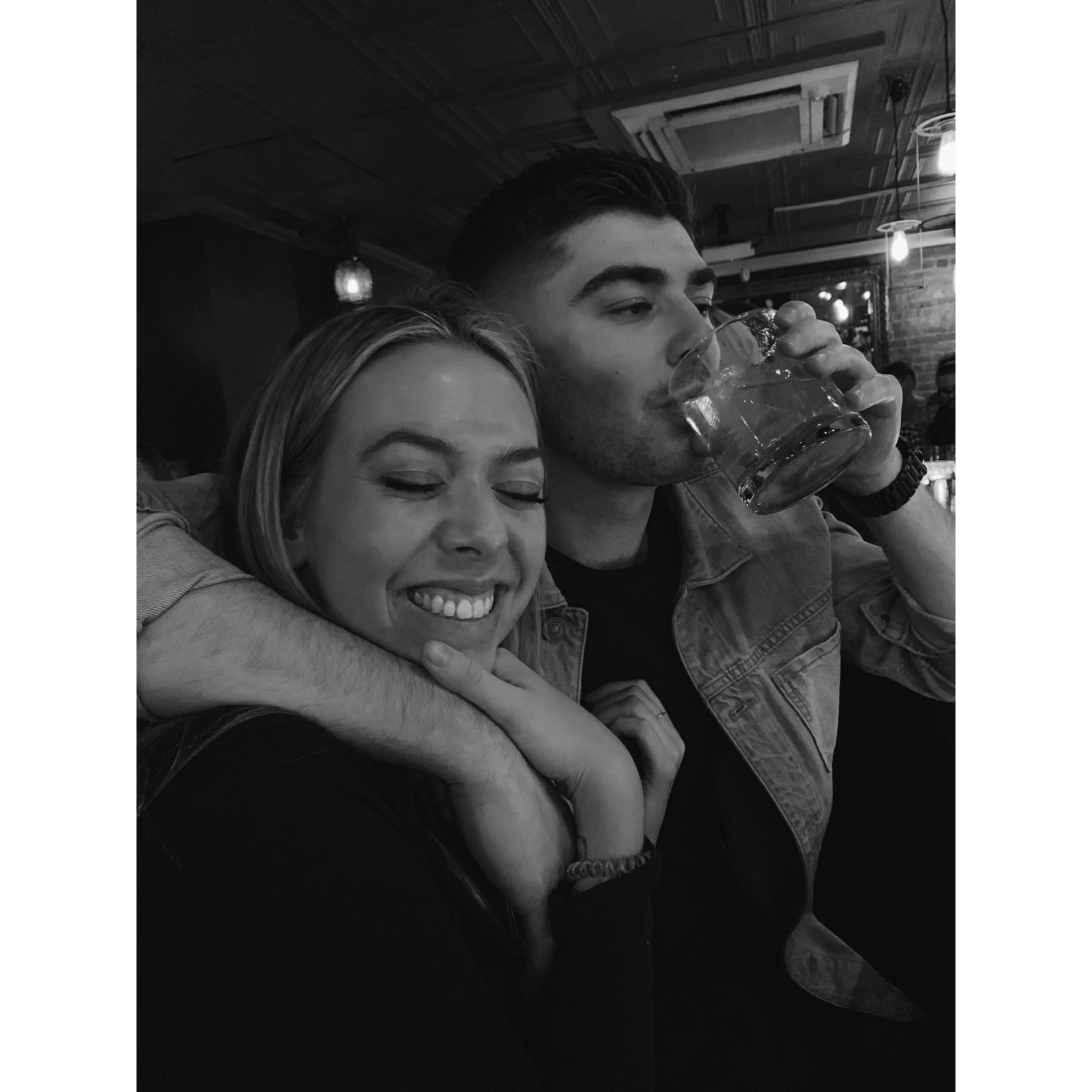 One of our first pictures taken together