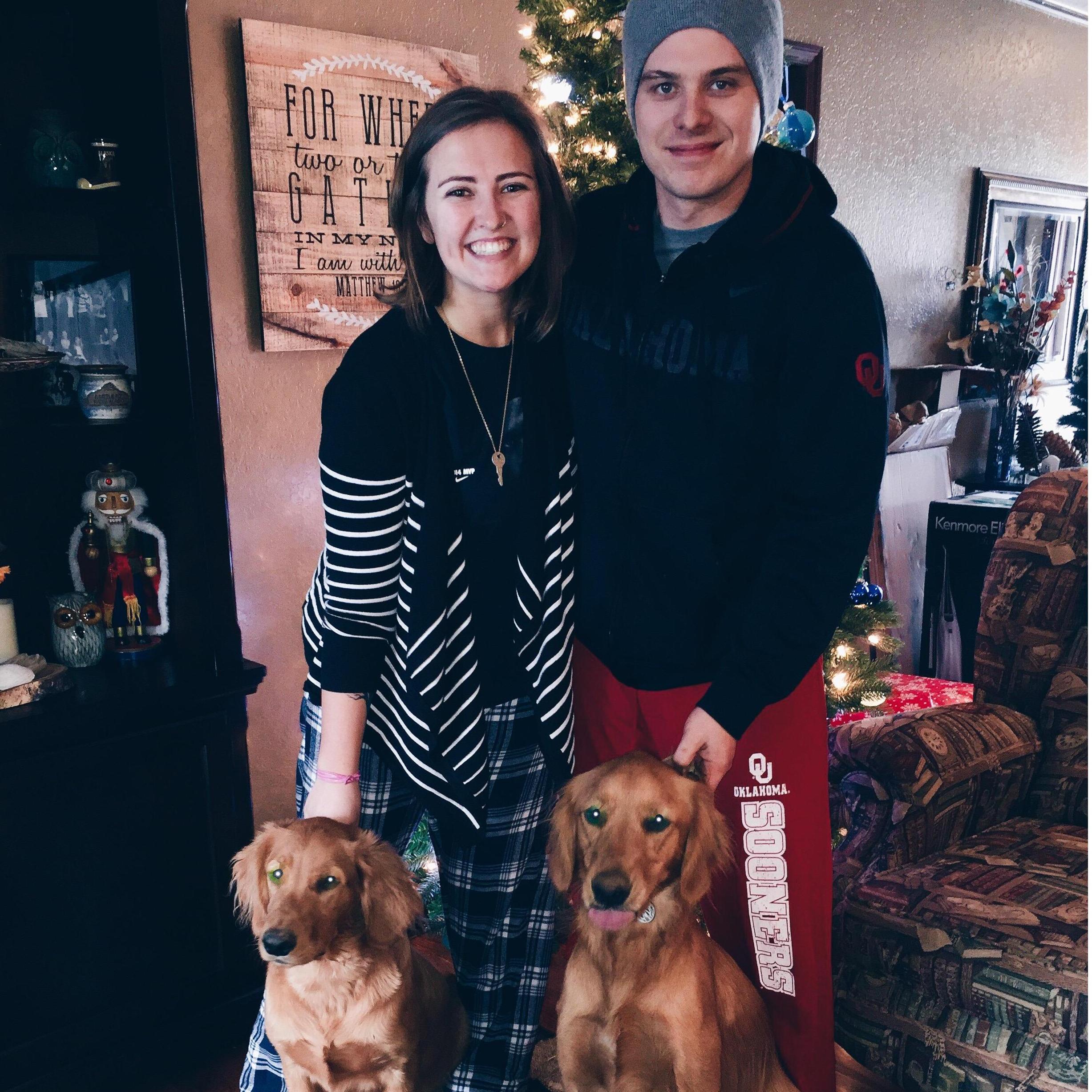Our first Christmas together in 2015