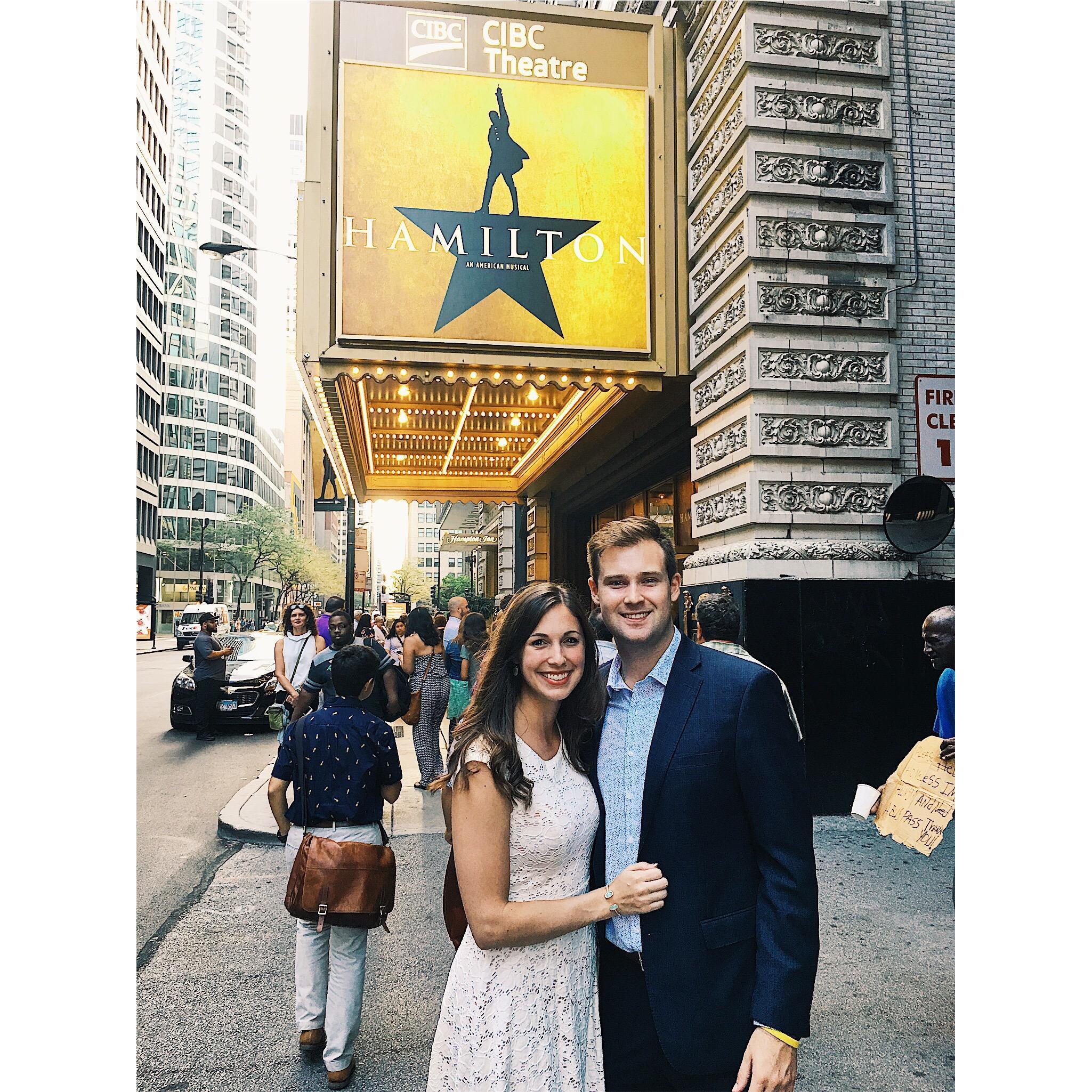Chicago 2018 - Our first time seeing Hamilton!