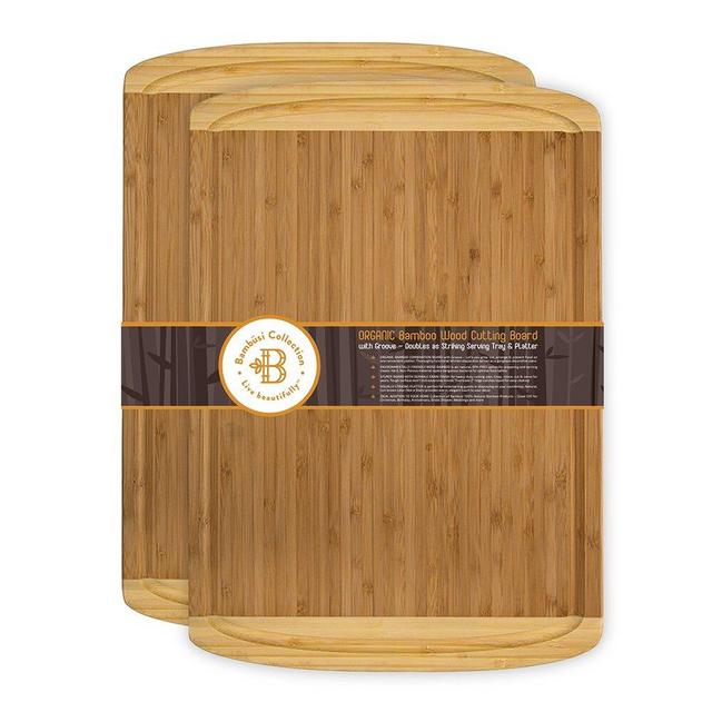 Bambusi Bamboo Wood Premium Cutting Board Set