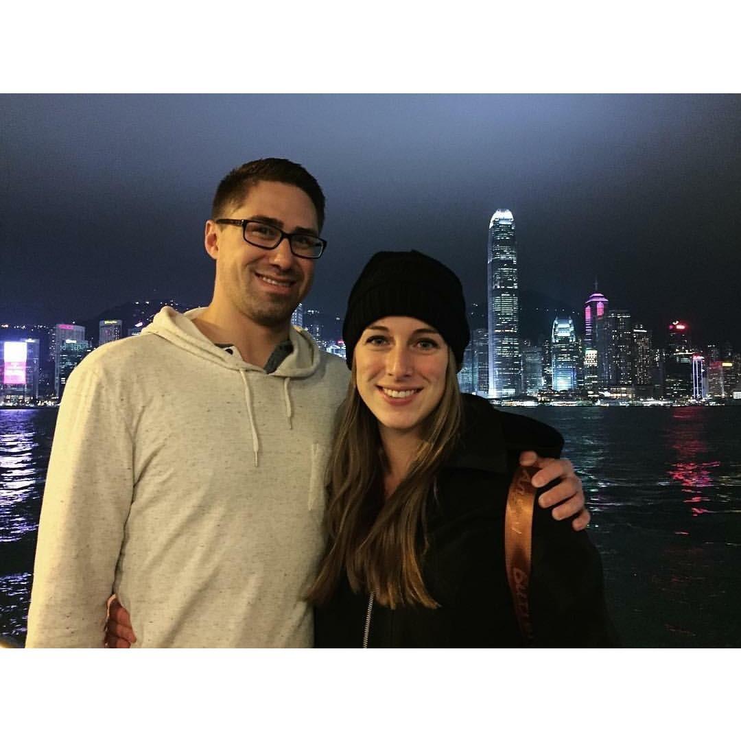 Light show in Hong Kong