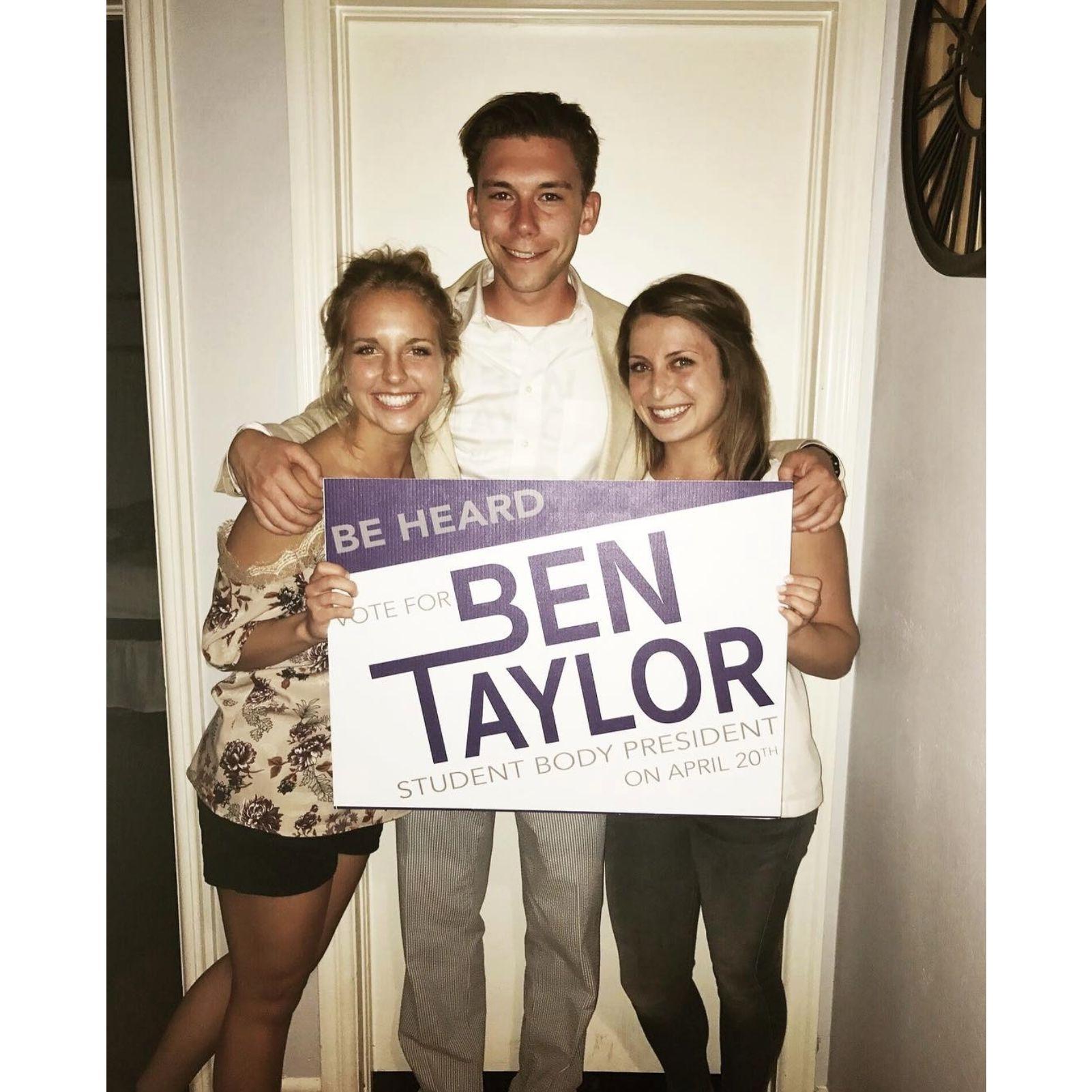 KB was instrumental in Ben's campaign for President, videographing and advising the campaign on design choices