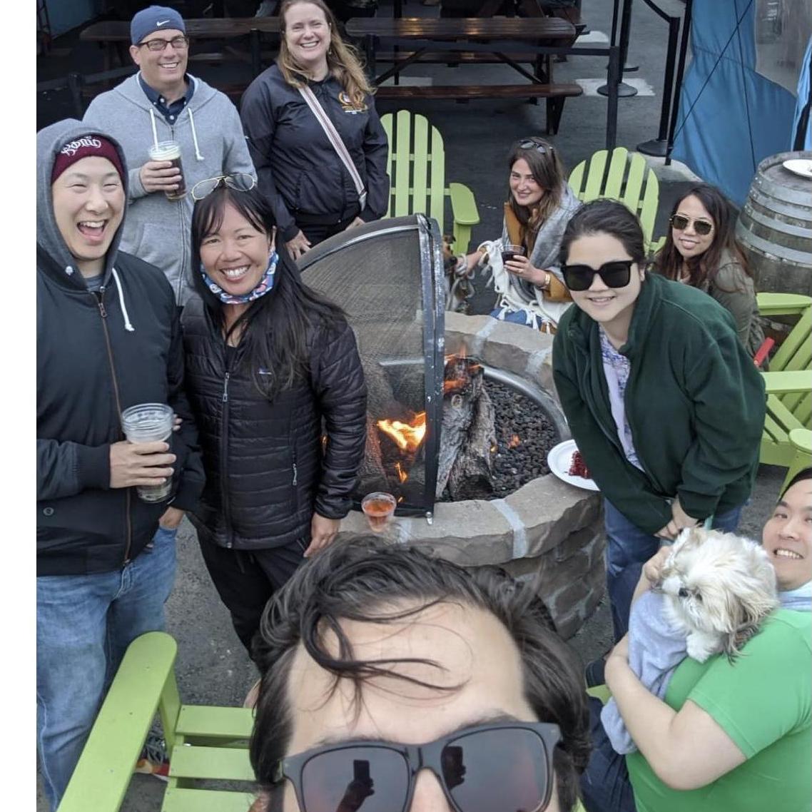 With some of the SF crew before our X-country trip back to New York.