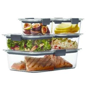 Rubbermaid 10pc Brilliance Food Storage Containers