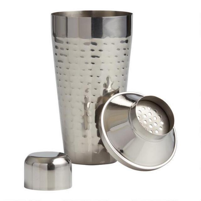 Hammered Stainless Steel Cocktail Shaker