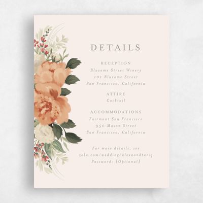 Linen, Orange Wedding Enclosure - Juniper