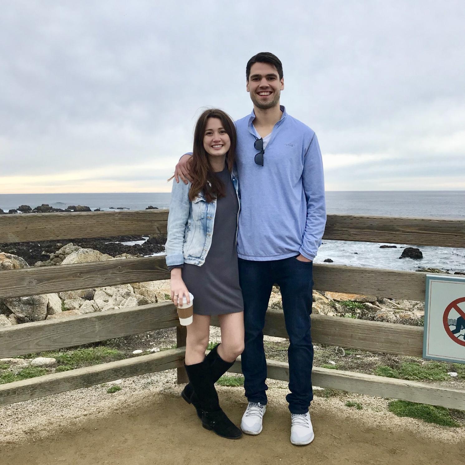 Our first trip together was to Carmel-by-the-Sea, CA in March '17 for Delaney’s birthday. Matt surprised Delaney with tickets to the Monterey Bay Aquarium