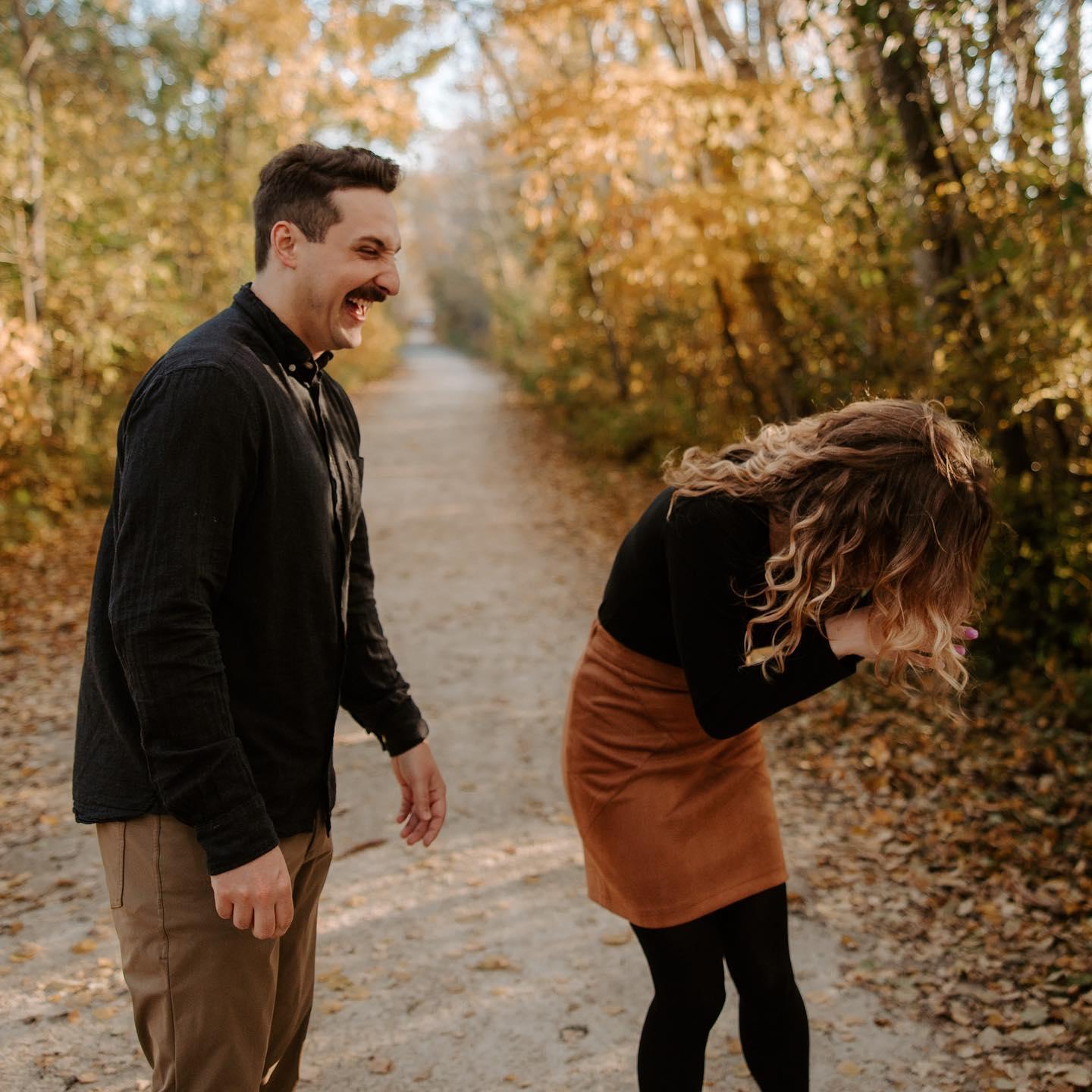 Thomas accidentally snotted on me during our engagement shoot. Our photographer caught the fallout.