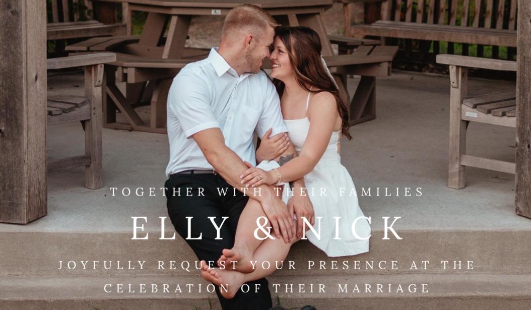 The Wedding Website of Elly Klosterbuer and Nick Selders