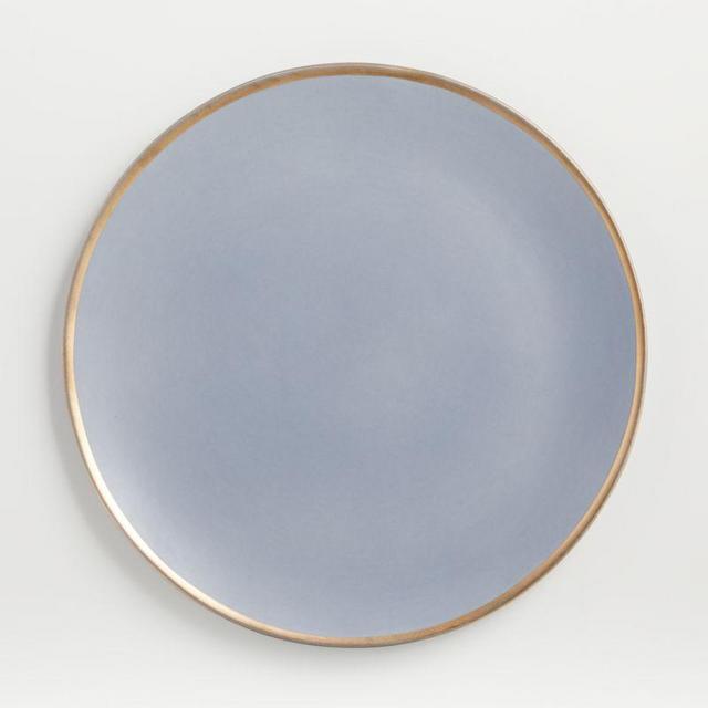 Addison Grey Gold Rim Platter