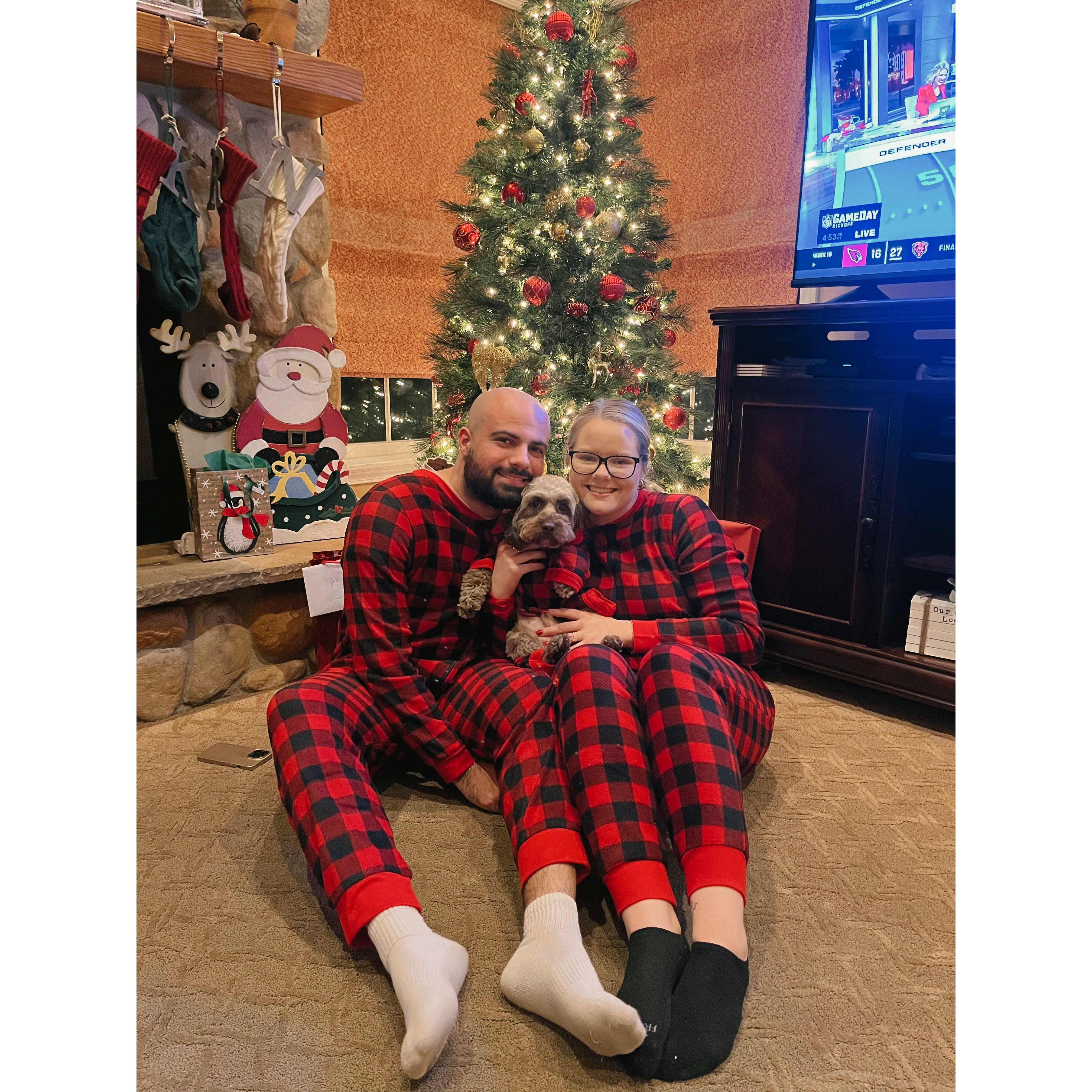Joseph and Kayleigh celebrating Christmas in New Jersey 12/2023