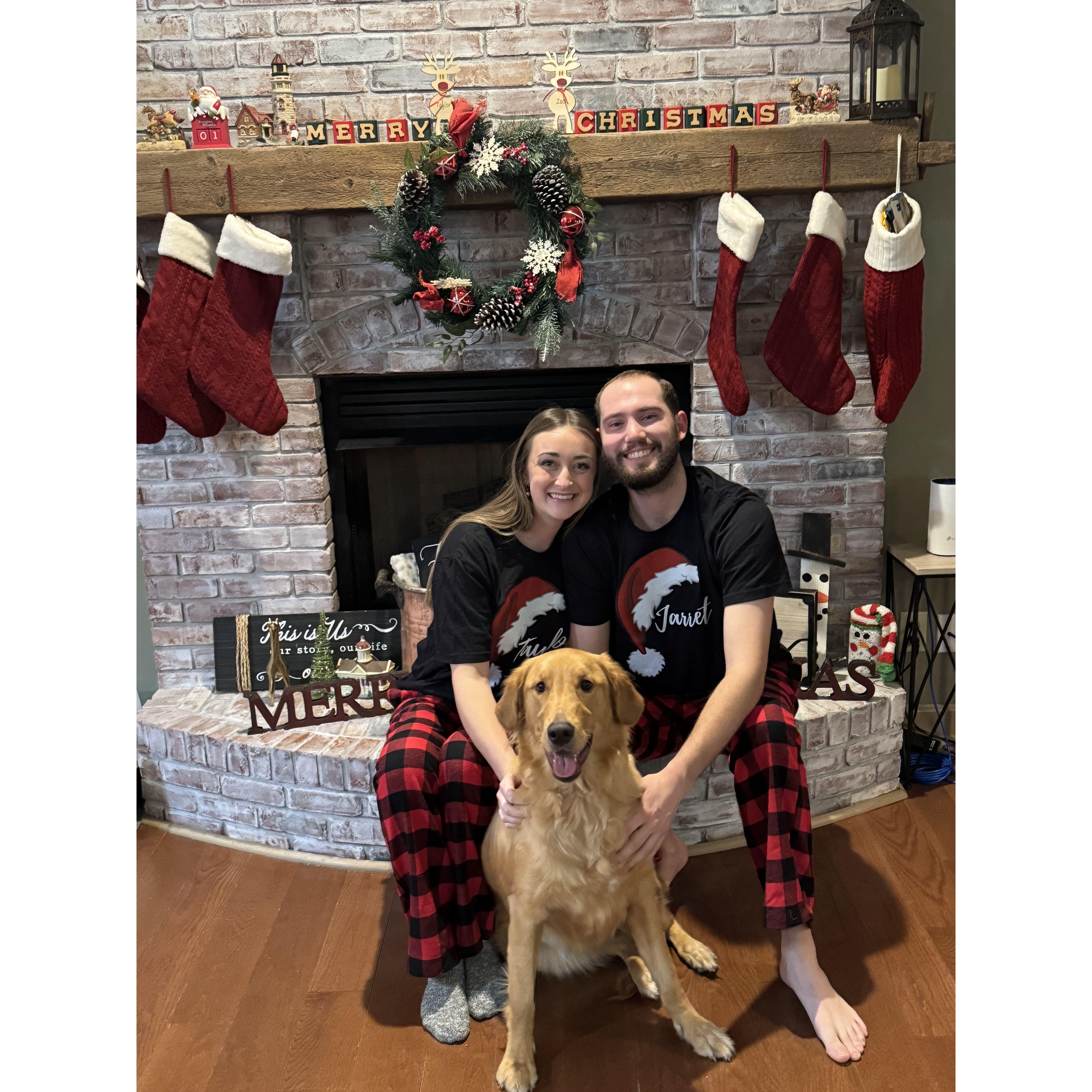 Celebrating our third Christmas together! And first one with Honey