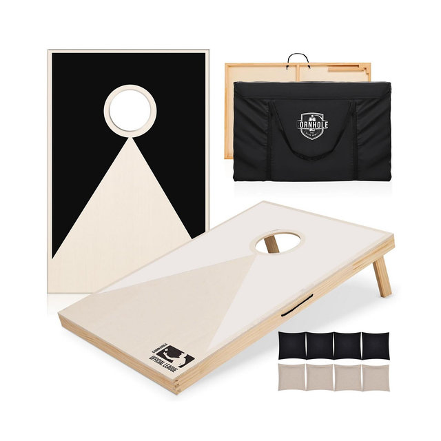 Streamdale Furniture Solid Wood Premium Cornhole Set - 3 Feet x 2 Feet Game Boards, Includes Set of 8 Corn Hole Toss Bags