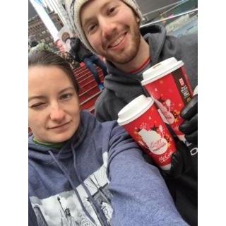Got a little chilly on a run in NYC, picked up some emergency tourist hoodies and a lil Starbucks