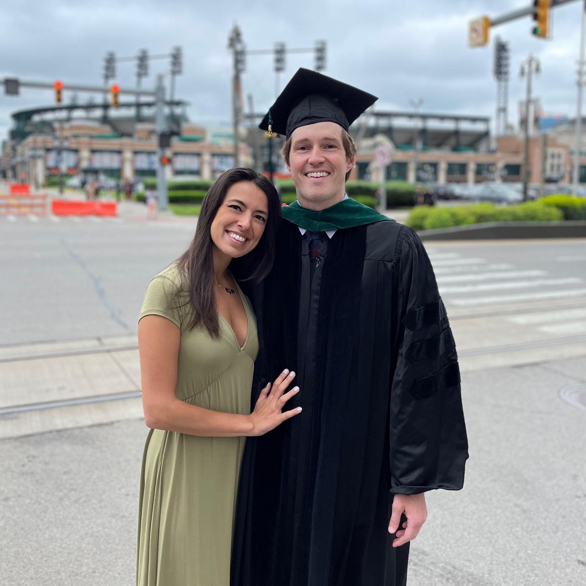 Chris's graduation from Wayne State Medical School