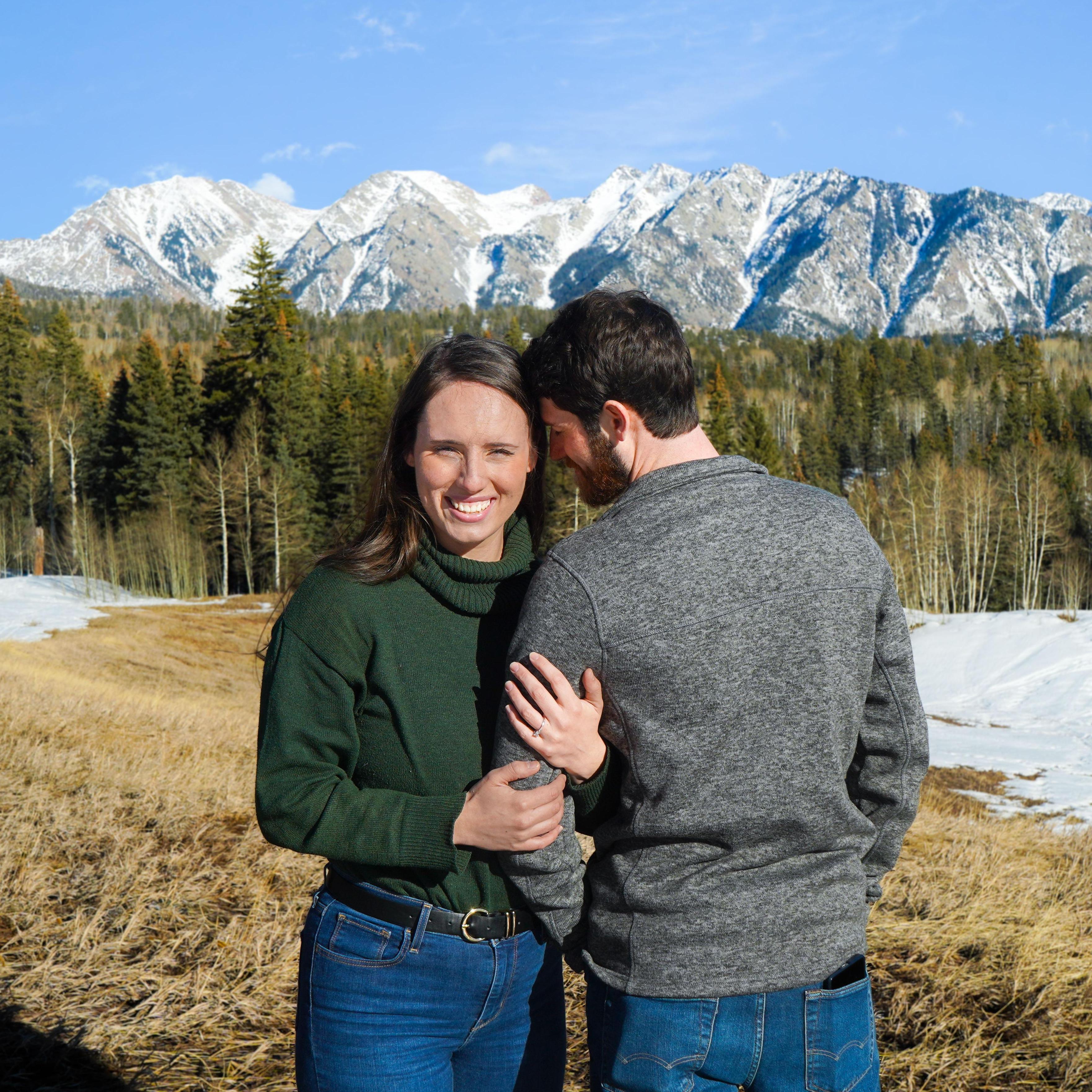 Engagement Photos in the San Juan Mountain's, Right near the Resort!