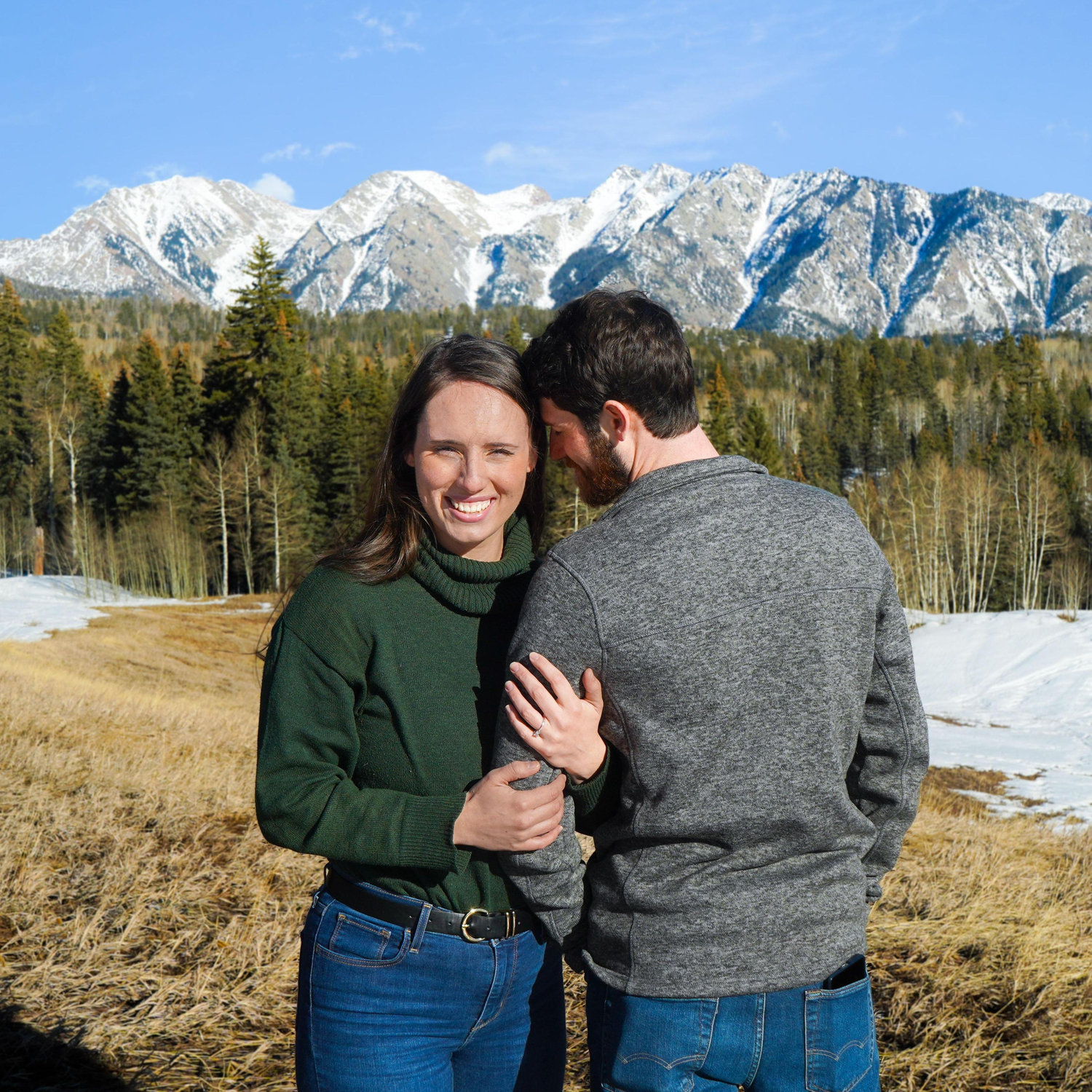 Engagement Photos in the San Juan Mountain's, Right near the Resort!