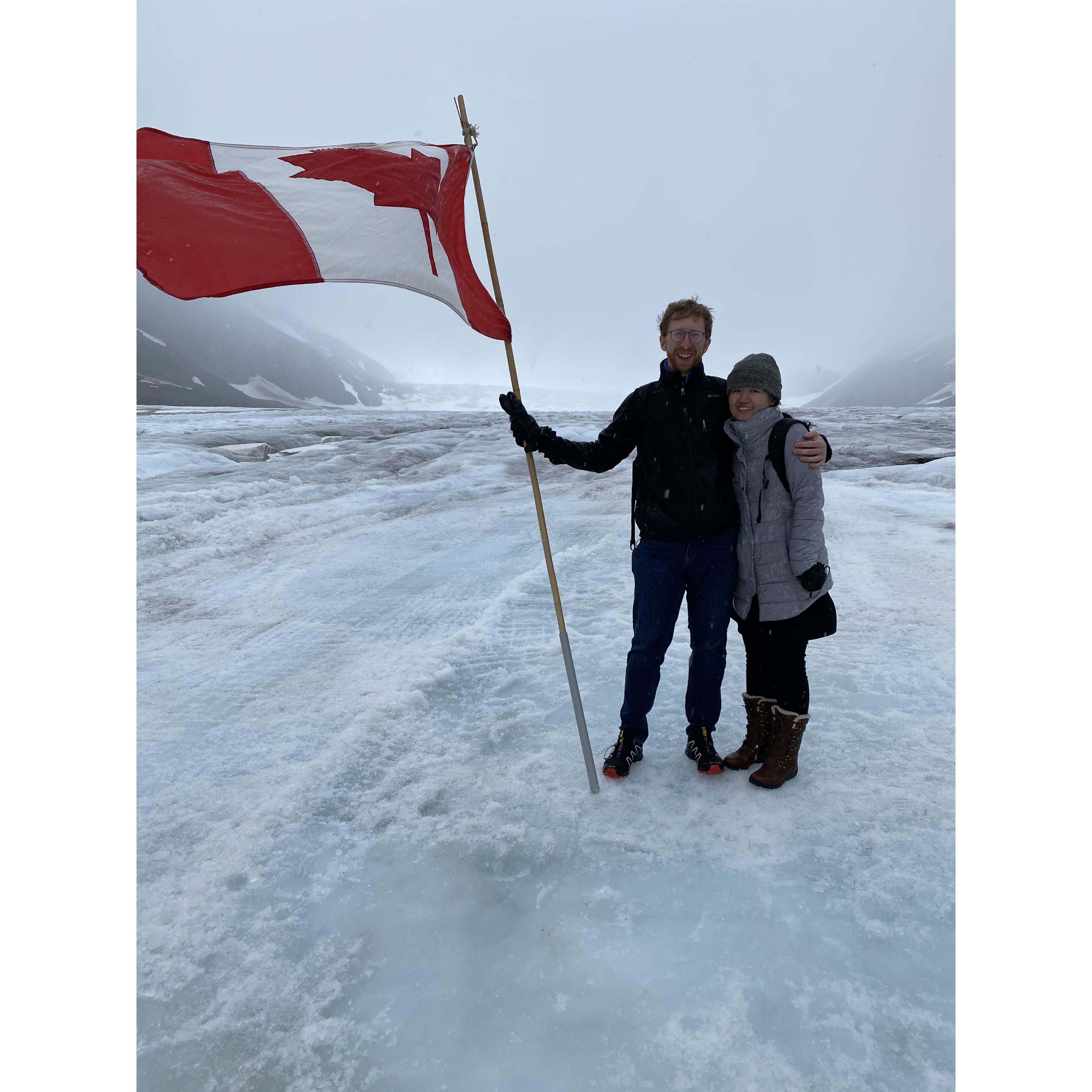 On the glacier in Jasper (2020)