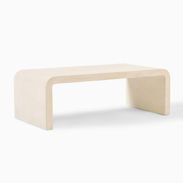 Syros 44" Waterfall Coffee Table, Natural