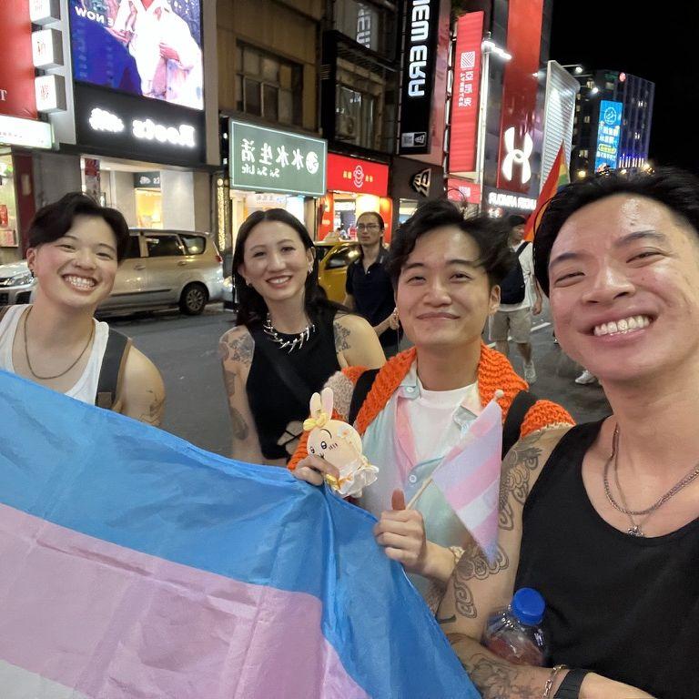 We went to Taiwan Pride and marched in the Trans March!