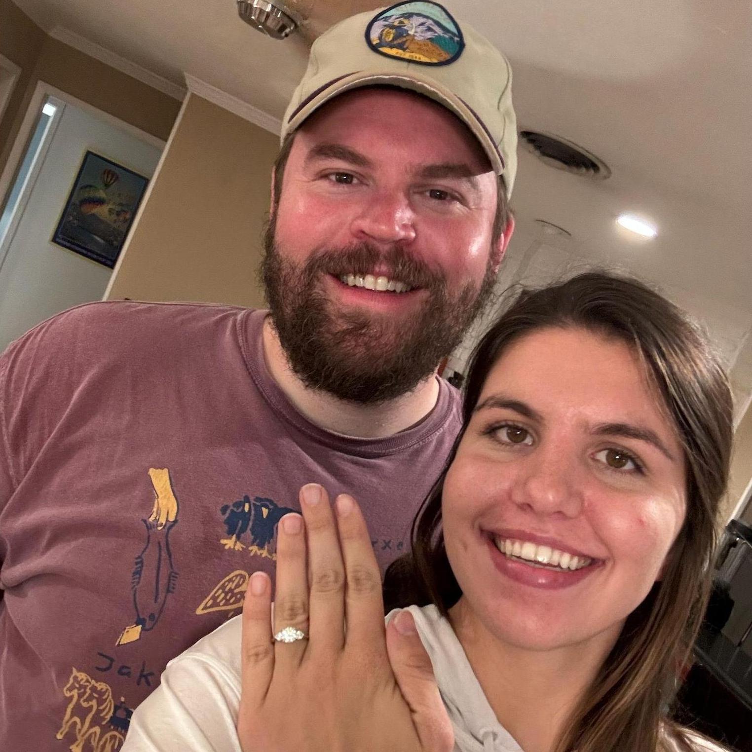 The night we got engaged!