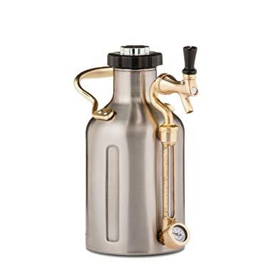 GrowlerWerks Stainless Steel uKeg Carbonated Growler, 64 oz