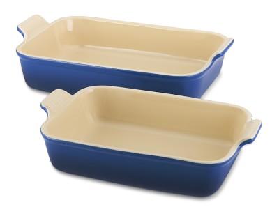 Le Creuset Heritage Stoneware Rectangular Bakers, Set of 2