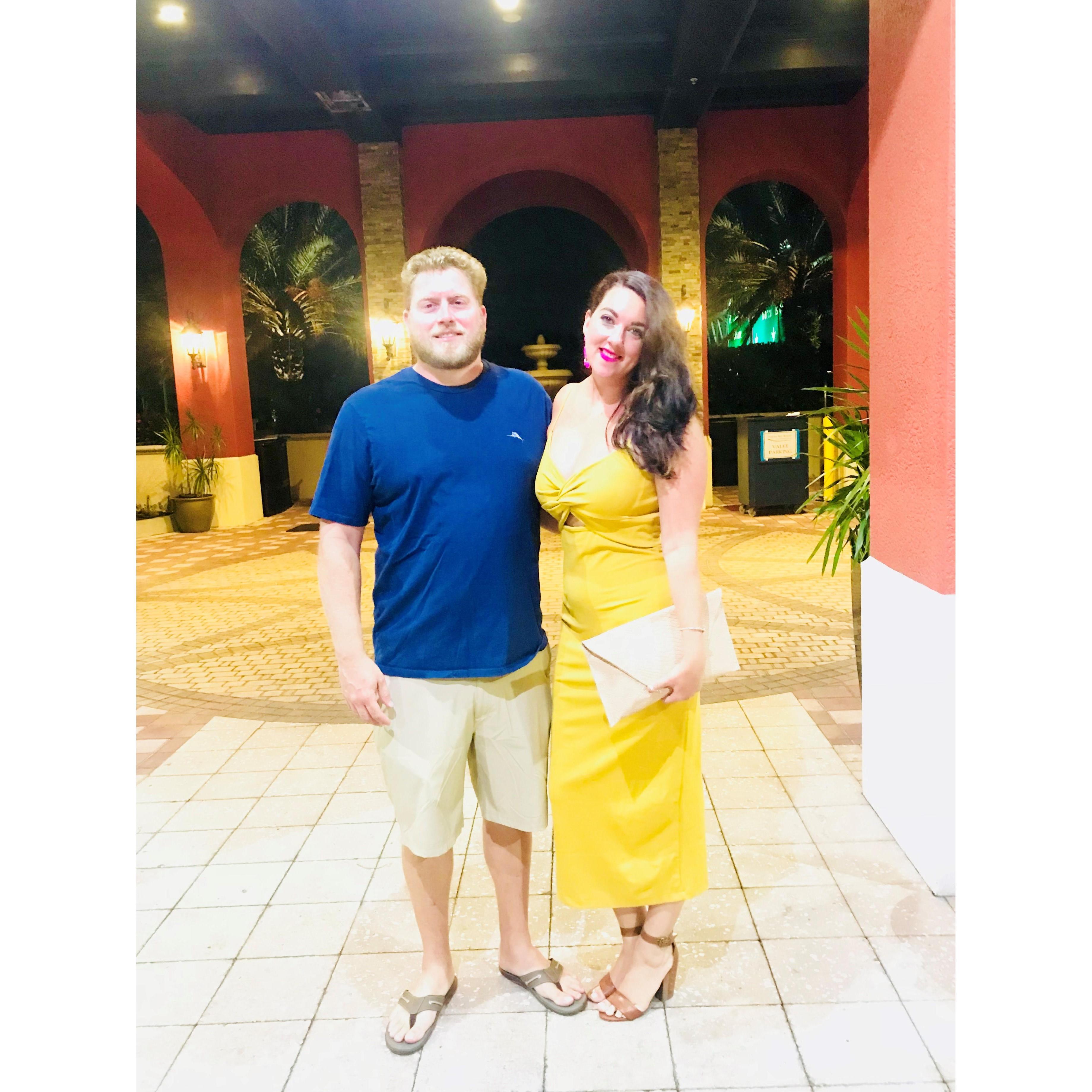 Naples Florida pre- dinner shot. Pretty burnt but damn we look good!