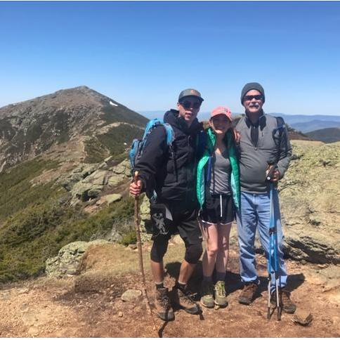 hiking Franconia Ridge with Amanda's Dad, Ernie