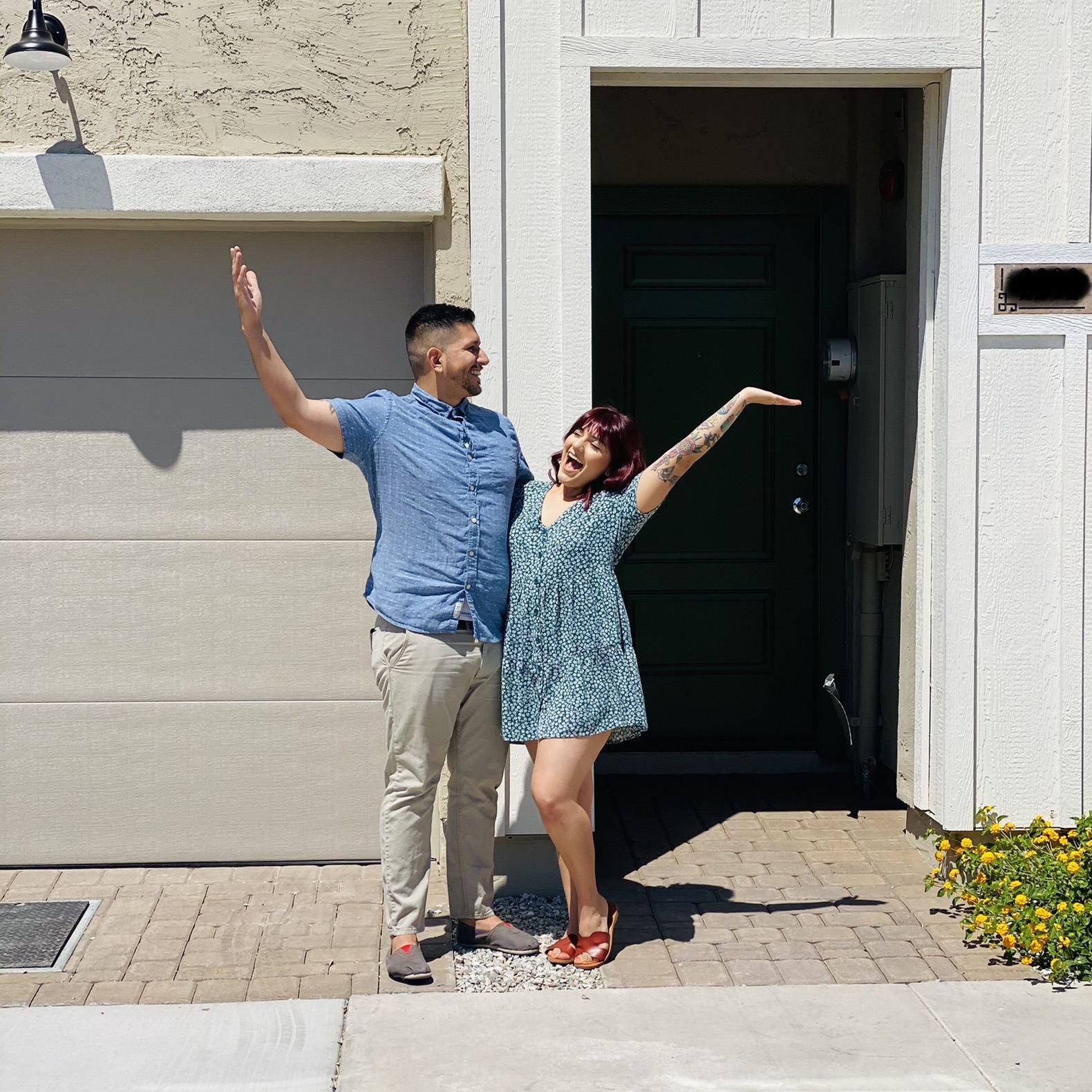 Two months after we got engaged we started the process of buying our home. We finally got the keys when we hit our one year of being engaged. One of our best accomplishments to this day.