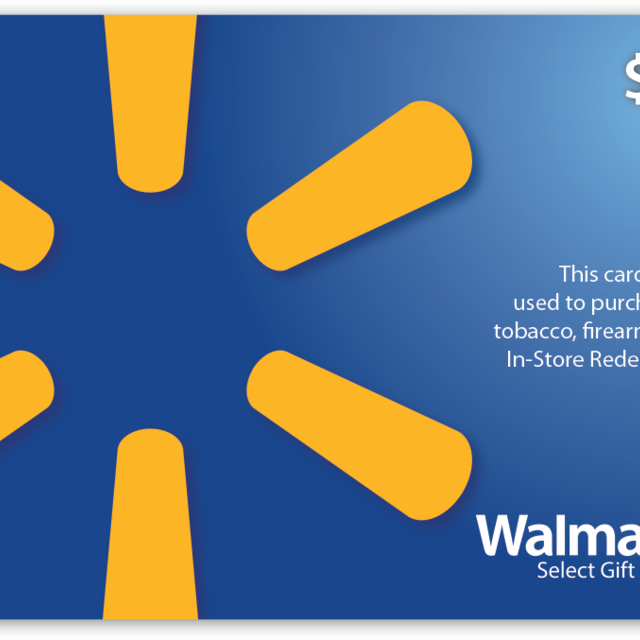 Charitable $25 Walmart Gift Card (Alcohol/Tobacco/Lottery/Firearms Prohibited)