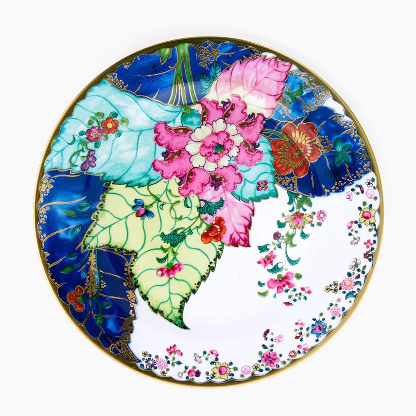 Tobacco Leaf 10 Inch Tin Plate
