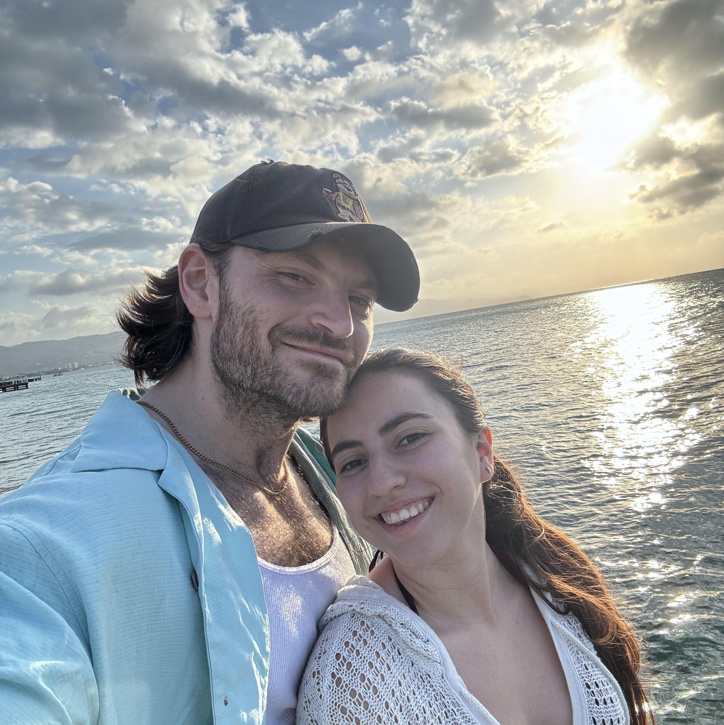 His first time out of the country - Jamaica :)