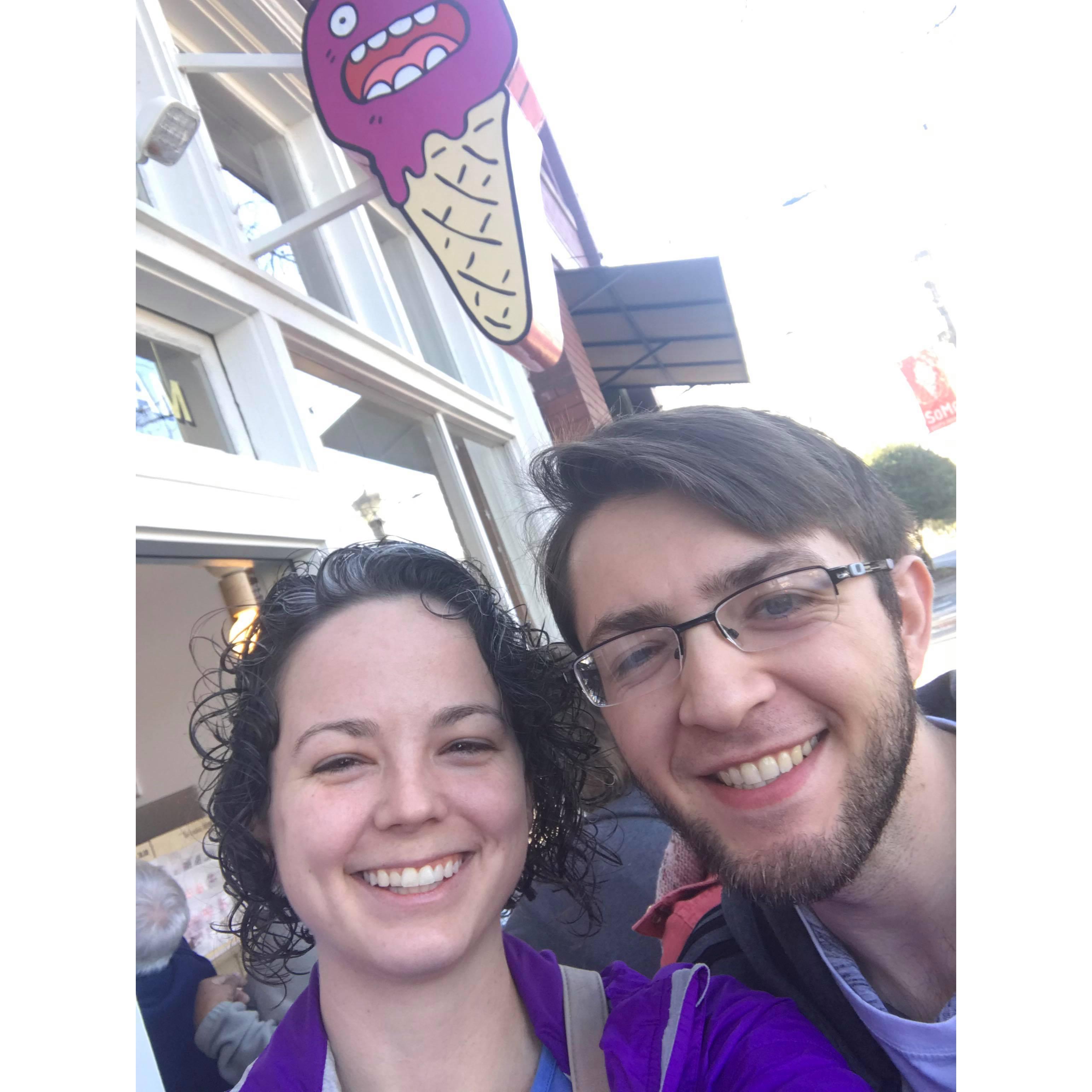 Ice Cream for Breakfast day at Loblolly's.