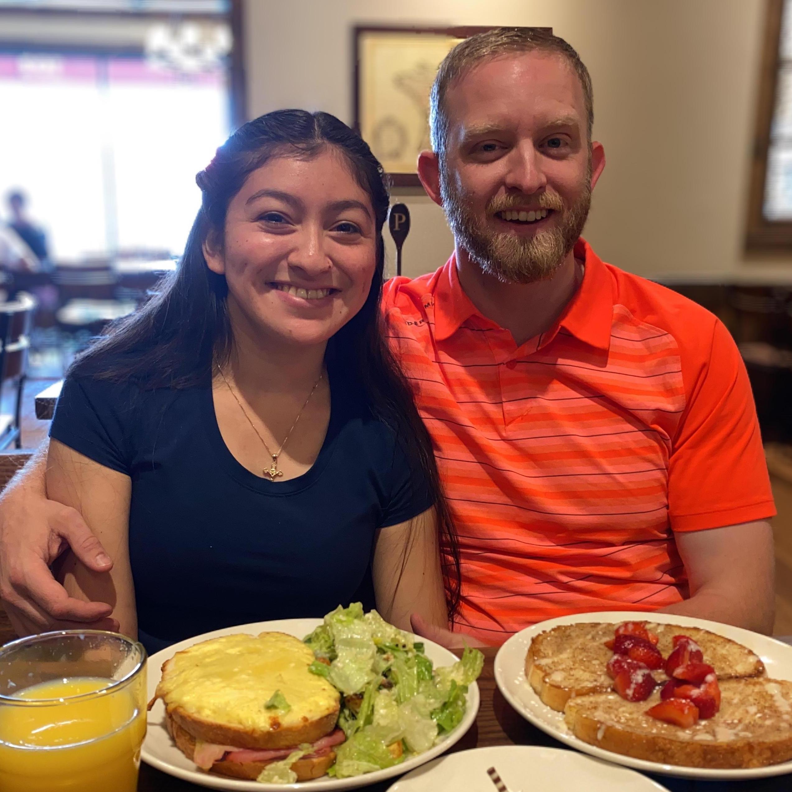 Our favorite place to eat is La Madeleine