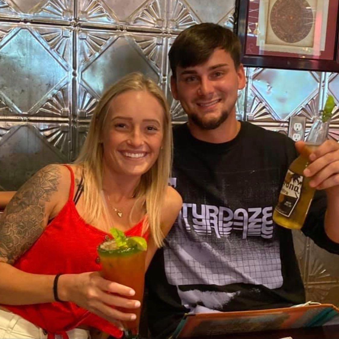 One of my favorite first few pics of us 🥰