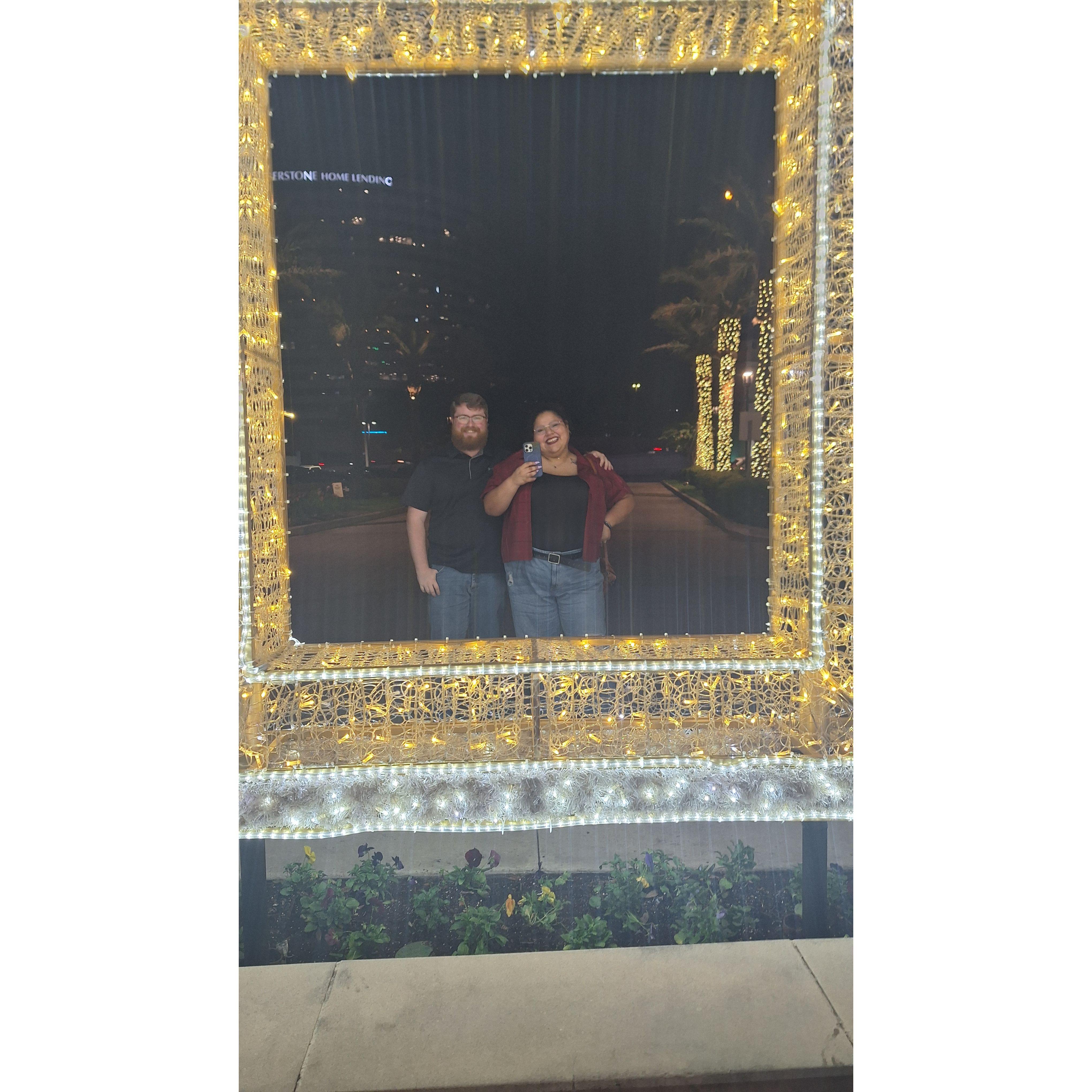 Night out with friends, this was not a mirror we were taking pictures of them while they took this of us!