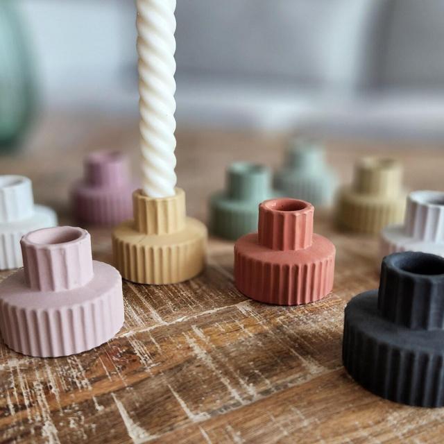 Candlestick Holder, Concrete Candle,...