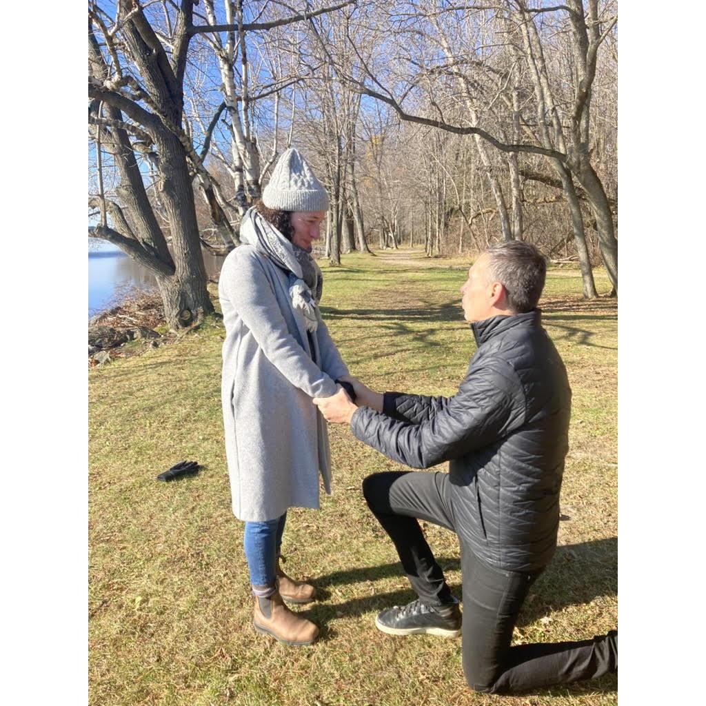 Third proposal caught on camera by Margaret and Tony, Montebello QC