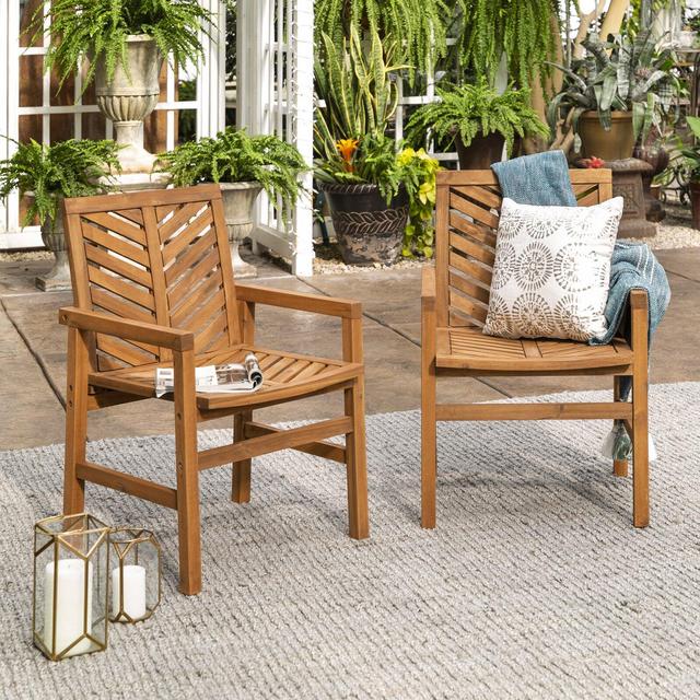 Diboll Acacia Patio Dining Armchair