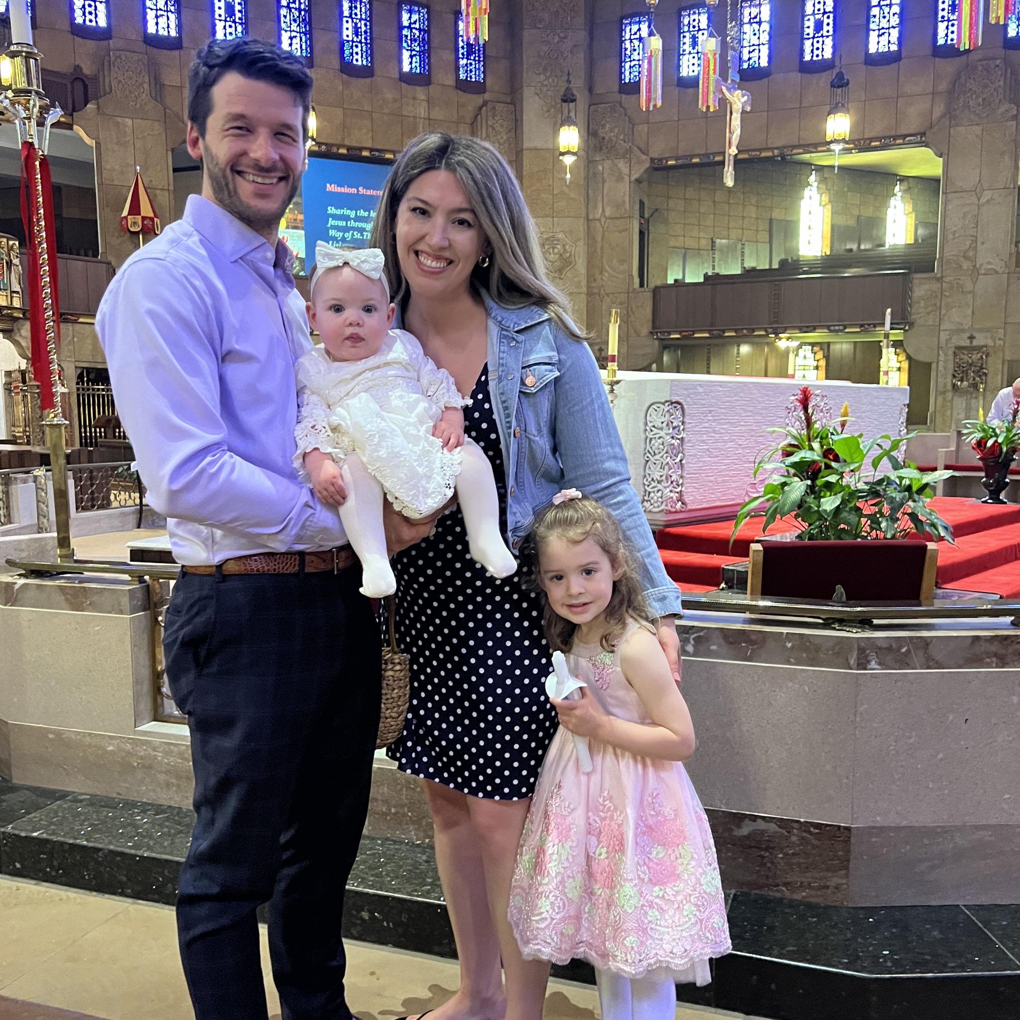 At the baptism of my adorable niece, Layla!